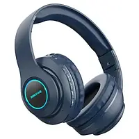 Накладные наушники Borofone BO17 Dark Blue BT headset wireless with mic