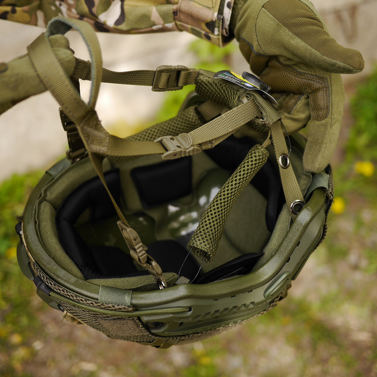 Тактический шлем + кавер с противовесом хищник, военная каска, бронешлем Fast Helmet NIJ IIIA Team Wendy - фото 9 - id-p2193595616