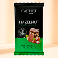 Шоколад Cachet "Chocolat au Lait Hazelnut" 300 г