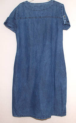 Джинсові літні сукні великих розмірів туреччина XL,2XL,3XL,4XL,5XL, фото 2
