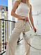 Жіночі трикотажні штани-палаццо на гумці, фото 9