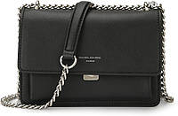 Женская стильная сумка-клатч David Jones черная сумка кросс-боди эко-кожа сумка с цепочкой
