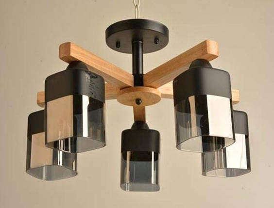 Люстра стельова на п'ять плафонів, фото 1