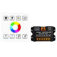 LED Контролер RGBW RF 40А DC5-24V Радіо - Сенсорна панель 8 кнопок