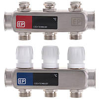 Коллекторный блок с термостатом. клапанами Europroduct EP.S1100-03 1"x3 (EP4990) PRO
