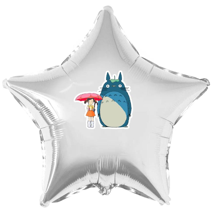 Наклейка на шар 18" "мій сусід тоторо" з дівчинкою (поштучно)