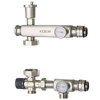 Смесительный узел Koer KR.S1023 (с термостатическим смесит. клапаном) 1" НР SUS304 (KR2957) PRO