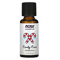 NOW Foods, Essential Oils, Праздничная смесь Candy Cane, 1 жидкая унция (30 мл) Киев