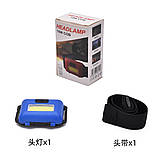 Ліхтарик на лобовий COB Red, фото 4