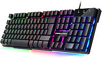Клавиатура для ПК EMPIRE K300 105 полумеханических клавиш, 19 клавиш с защитой от ореолов,RGB