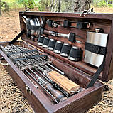 Подарунковий набір для шашлику в коробці, шампура на подарунок BS13 PUMA, фото 3