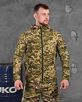 Летняя тактическая куртка для ВСУ пиксель, Демисезонная армейская ветровка Pixel военная куртка