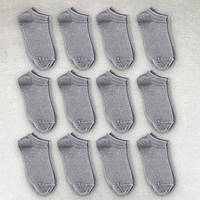 Носки женские 12 пар короткие «Light Grey» с удобной резинкой премиум сегмент размер 35-38