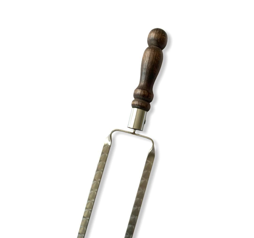 Подвійний шампур з дерев'яною ручкою Куля Gorillas BBQ 1шт, фото 1