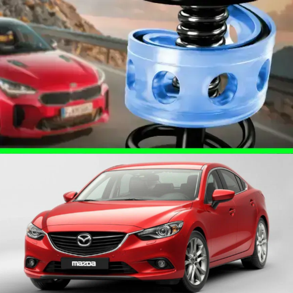 Автобафери силіконові на задні пружини Mazda 6 III 2012- (проставки, подушки пружини)