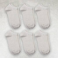 Носки женские 6 пар короткие с удобной резинкой "Beige" хлопок премиум сегмент размер 35-38