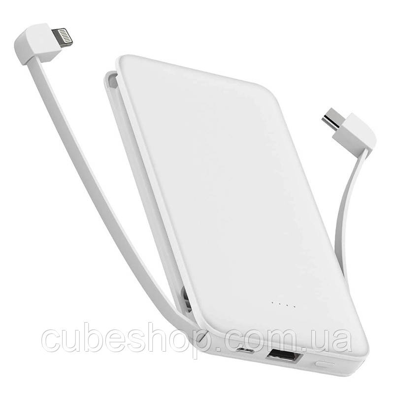 Повербанк (powerbank) "Білий" 10000 мА·год