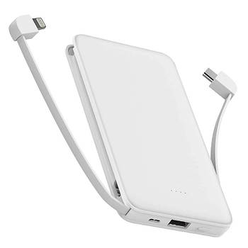 Повербанк (powerbank) "Білий" 10000 мА·год