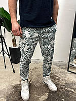 Комбинированые мужские спортивные утепленные штаны.2-52/001 высокое качество