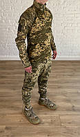 Чоловіча форма тактична зелений піксель для всу ріпстоп мм14 військова pixel штурмовий костюм камуфляжний зсу
