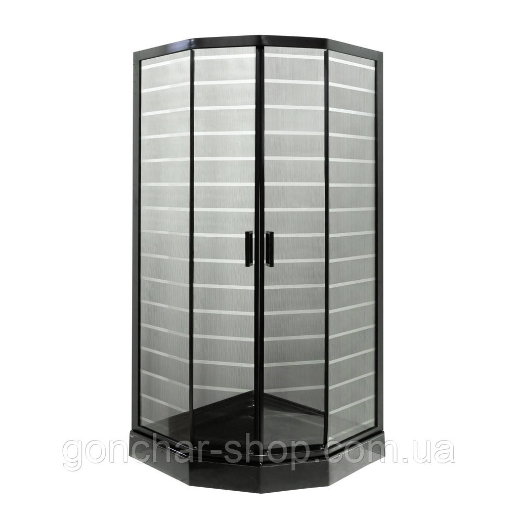 Душова кабіна INSANA Ida Black P 92/5 B LN 90х90х205 мілкий піддон ( А0048480 ), фото 1