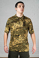 Легкое тактическое поло coolmax пиксель армейское мужская для зсу форменная футболка мм14 для военнослужащих