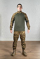 Полевая форма хищник саржа камуфляж боевая армейская уставная костюм убакс штаны качественный военный мужской
