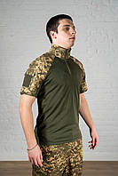 Летний военный убакс пиксель рип стоп камуфляж легкий армейский штурмовая рубашка пиксельная тактическая мм14