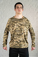 Военный летний лонгслив coolmax пиксель тактический армейский кофта камуфляж мужской мм-14 полевая штурмовая