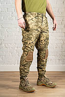Мужские пиксельные штаны с наколенниками тактические рип-стоп зсу брюки пиксель военные летние камуфляжные