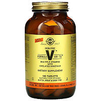 Мультивитамины и хелатные минералы без железа Formula V VM-75 Solgar 180 таблеток MP, код: 7701292