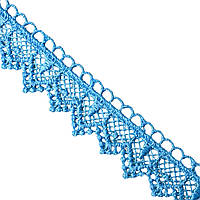 Мереживо макраме 2.0 см колір - блакитний
