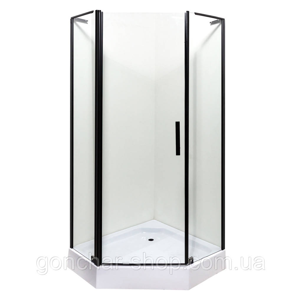 Душова кабіна INSANA Ethna Black P91 B 90x90x200 мілкий піддон ( А0048356 ), фото 1