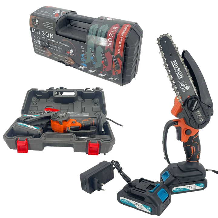 Акумуляторна міні пила MIRSON MS0123 (24V/4Ah) автоматична подача мастила, фото 1