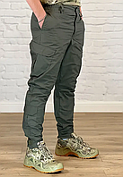 Однотонные военные брюки хаки рип-стоп армейские летние тактические оливковые штаны форменные всу качественные