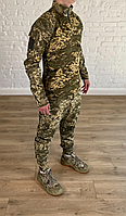 Уставной костюм камуфляж пиксель полевой рипстоп качественный для военных армейская форма штурмовая мм14 ВСУ
