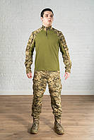 Чоловічий костюм зсу ріпстоп піксель літній бойовий тактичний піксельний військова форма мм14 ripstop камуфляжна