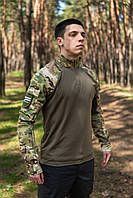 Весенняя рубашка мультикам рипстоп тактическая всу ubacs кофта камуфляж мужской multicam для военных армейская
