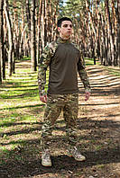 Украинская военная форма рип стоп камуфляж цвета мультикам армейская мужская всу Multicam костюм качественный