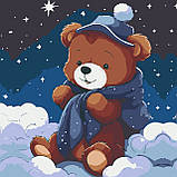 Картина по номерах зі світлодіодною підсвіткою для дітей Riviera Blanca Тедді 25x25 см (ГР1-011), фото 2