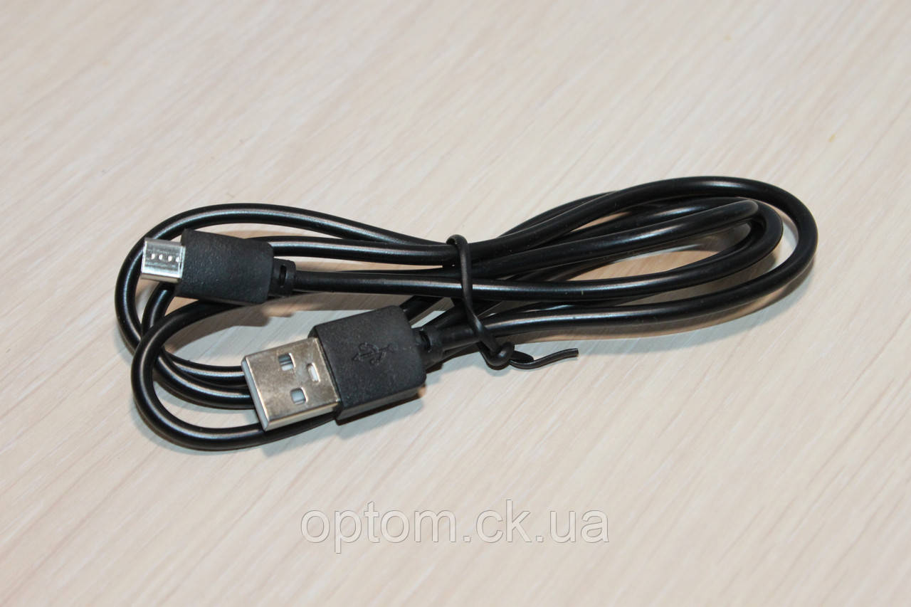 Кабель microUSB 1m см Black, фото 1