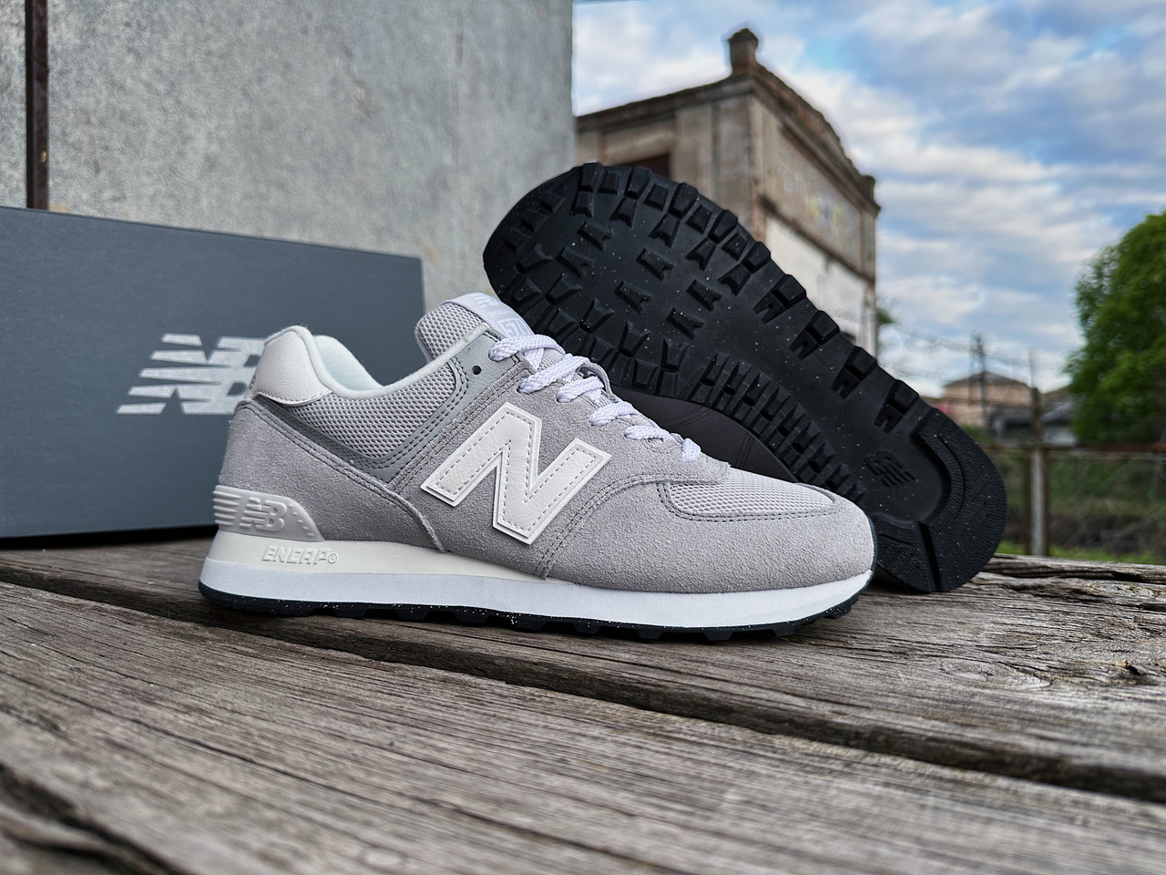 Чоловічі кросівки New Balance 574 U574BGE бежеві Оригінал