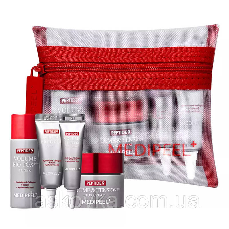 Набір мініатюр для догляду за обличчям з пептидами Medi-Peel Peptide 9 Volume Bio Tox Trial Kit 4 шт