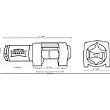 Лебідка для квадроцикла електрична Dragon Winch DWM 3500 ST, фото 3