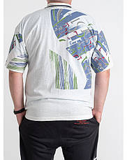 Футболка поло чоловіча батальна коттонова великого розміру SQUARE, Таїланд, фото 4