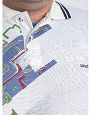 Футболка поло чоловіча батальна коттонова великого розміру SQUARE, Таїланд, фото 5