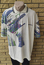 Футболка поло чоловіча батальна коттонова великого розміру SQUARE, Таїланд, фото 5