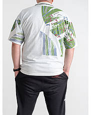 Футболка поло чоловіча батальна коттонова великого розміру SQUARE, Таїланд, фото 3