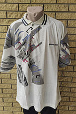 Футболка поло чоловіча батальна коттонова великого розміру SQUARE, Таїланд, фото 3