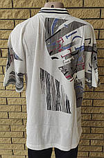 Футболка поло чоловіча батальна коттонова великого розміру SQUARE, Таїланд, фото 5